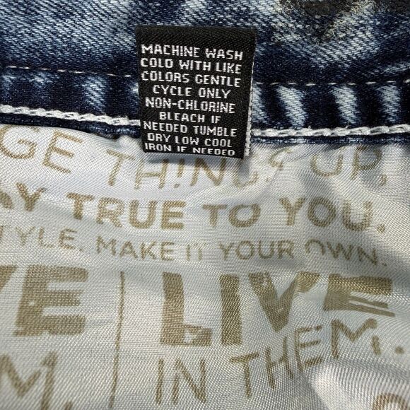 CJ Black Premium Jeans Mens 32x32 (Fit 32x30) Embroidered Relaxed Straight Y2K - Picture 9 of 9